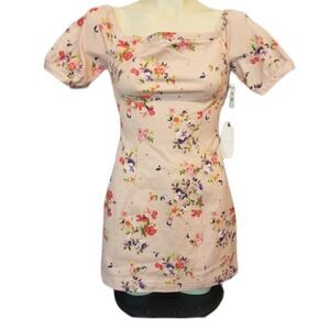 ‎Leith Floral Poof Sleeve Dress Size XS